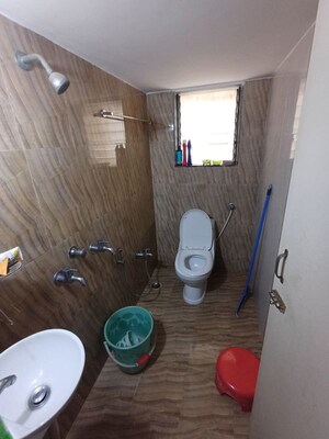 Bathroom in 2 BHK Apartment at Mayurs Nature Glory, Kalwa – for Rent