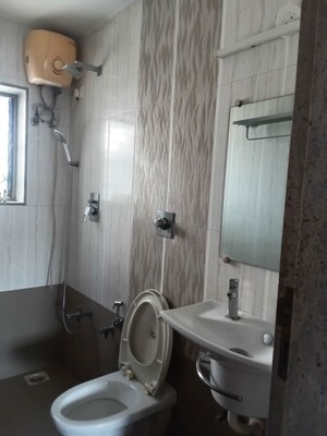 Bathroom in 2 BHK Apartment at Vashi Sector 12 – for Rent