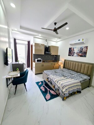 Bedroom in 1 RK Builder Floor at Sector 52 – for Rent