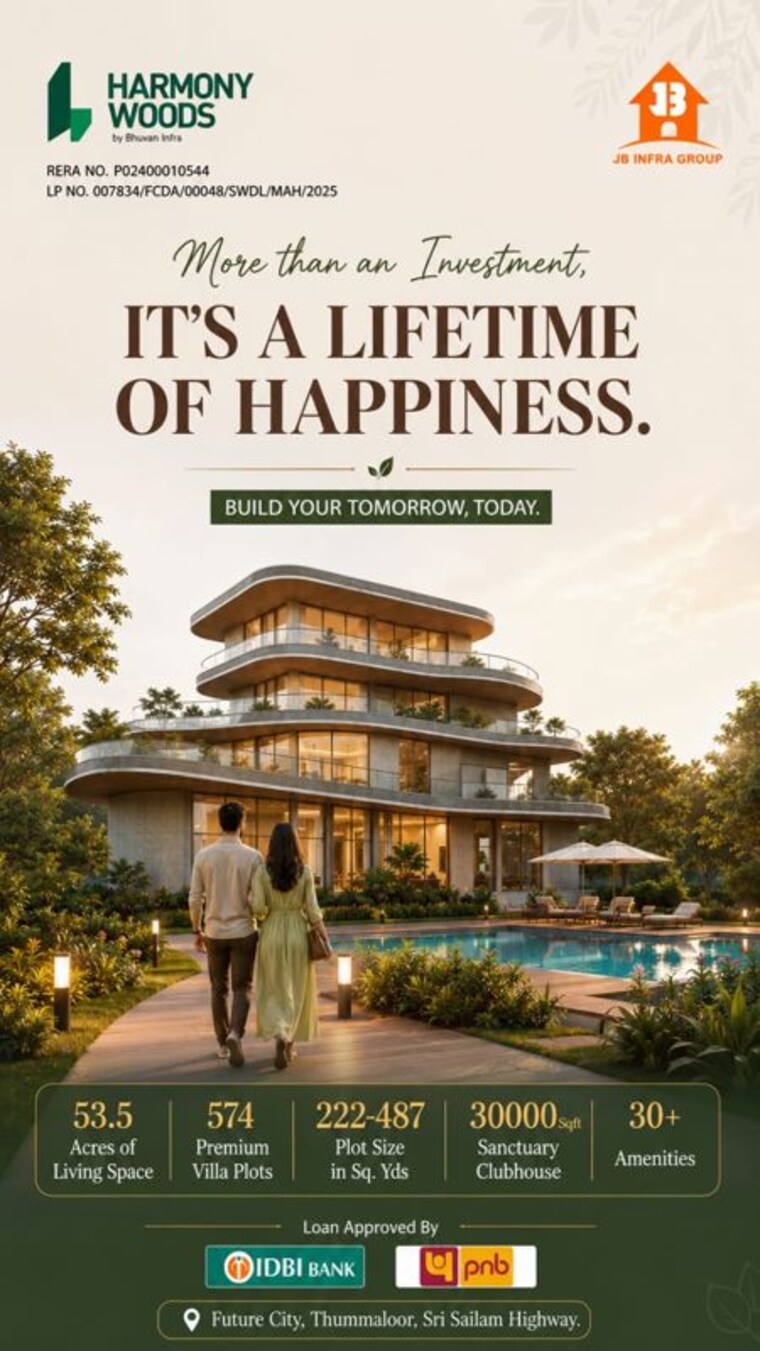 Exterior View, jb-harmony-woods  222 Sq.Yd. Plot In Thummaloor Hyderabad 10735420