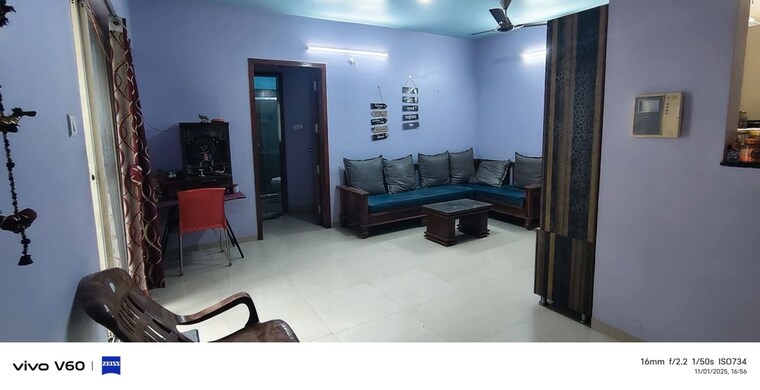 Living Room, madhupushpa-ph-1-chs 2 Bedroom 1107 Sq.Ft. Apartment In Wakad Pune 10735474