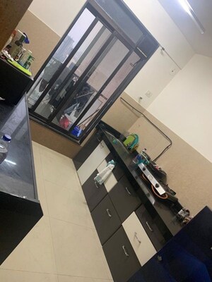 Kitchen in 2.5 BHK Apartment at Rustomjee Elanza, Malad West – for Rent