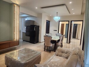 Living Room in 3 BHK Apartment at Maya Green Lotus Utsav, International Airport Road – for Rent
