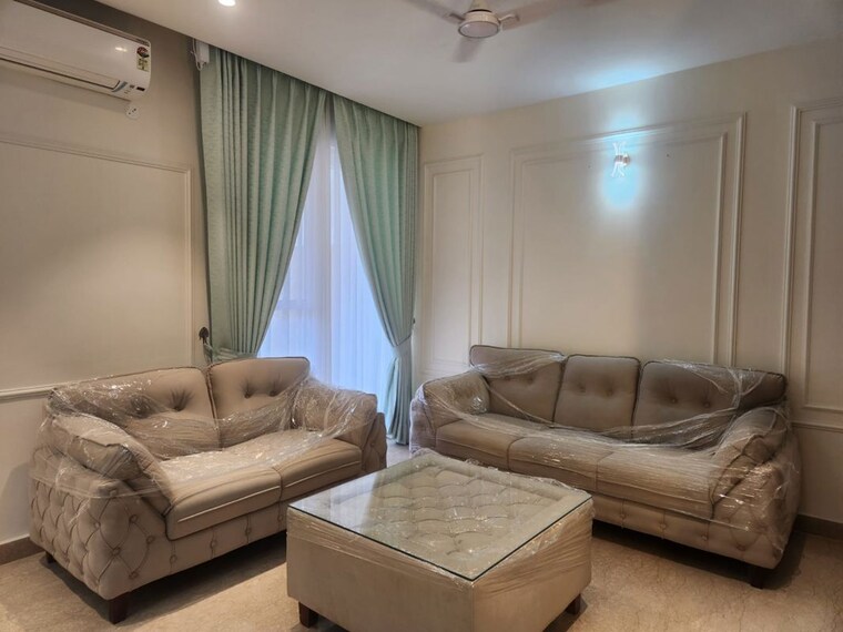 Living Room, maya-green-lotus-utsav 3 Bedroom 2100 Sq.Ft. Apartment In International Airport Road Zirakpur 10735539