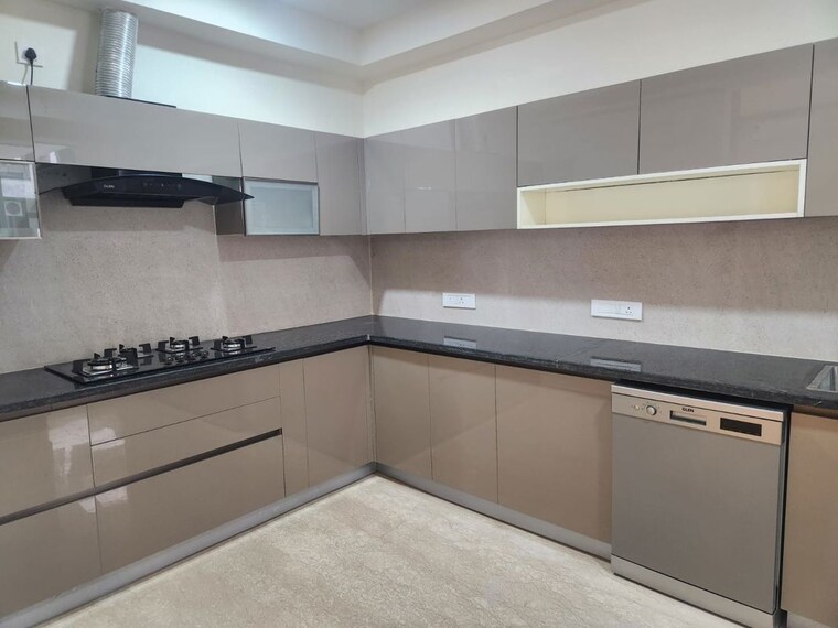 Kitchen, maya-green-lotus-utsav 3 Bedroom 2100 Sq.Ft. Apartment In International Airport Road Zirakpur 10735539