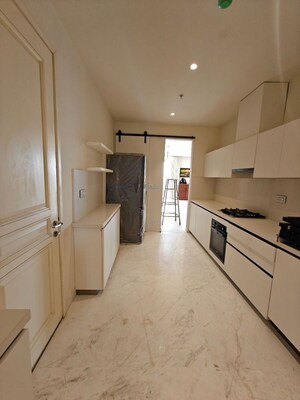 Building Lobby in 3 BHK Apartment at Bhartiya Leela Residences, Thanisandra Main Road – for Rent