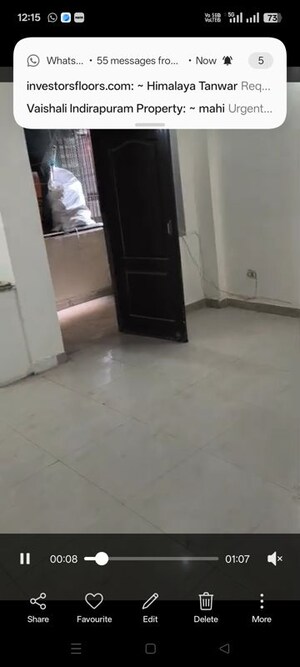 Living Room in 2 BHK Builder Floor at Vaishali Sector 4 – for Rent