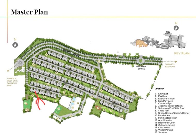 Master Plan, aspen-greens-at-the-prestige-city 4 Bedroom 3364 Sq.Ft. Independent House In Sarjapur Road Bangalore 10735668