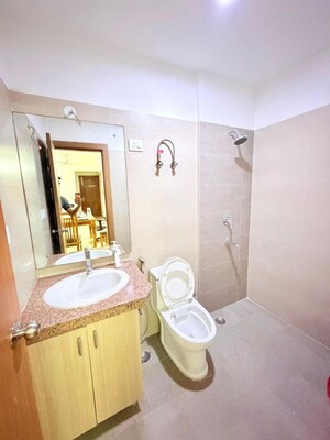 Bathroom in 3 BHK Apartment at ABA Cherry County, Tech Zone 4 Greater Noida – for Rent