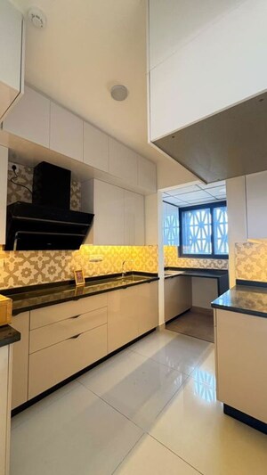 Kitchen in 3 BHK Apartment at Purva Atmosphere, Thanisandra Main Road – for Rent