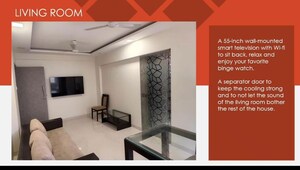 Living Room in 1 BHK Apartment at Exotic Palace, Versova – for Rent