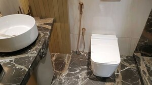 Bathroom in 3 BHK Apartment at Marathon Monte South, Byculla West – for Sale