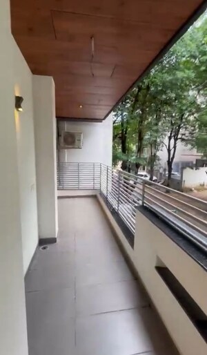 Balcony in 4 BHK Builder Floor at Sushant Lok I – for Rent
