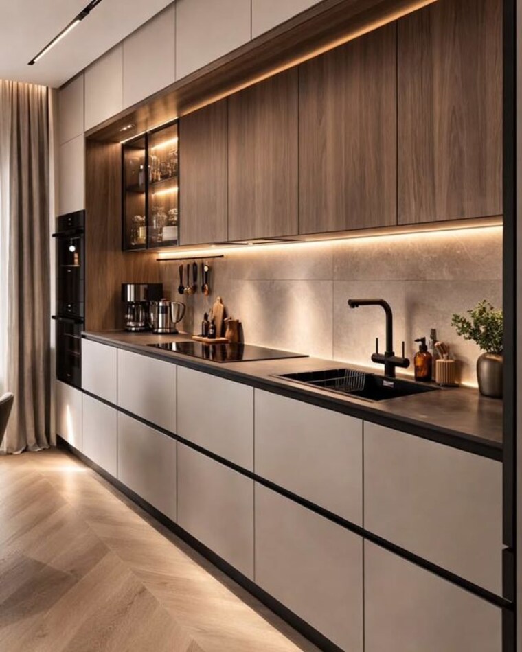 Kitchen, eldeco-fairway-reserve 3 Bedroom 2200 Sq.Ft. Apartment In Sector 80 Gurgaon 10735944