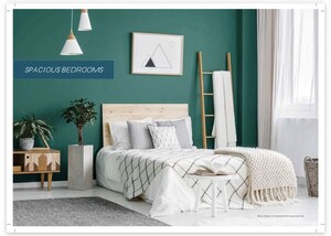 Bedroom in 3 BHK Apartment at Godrej Palm Retreat, Sector 150 – for Sale