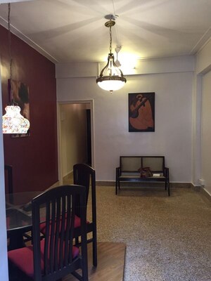 Living Room in 1 BHK Apartment at Daulat Shirin CHS, Colaba – for Rent