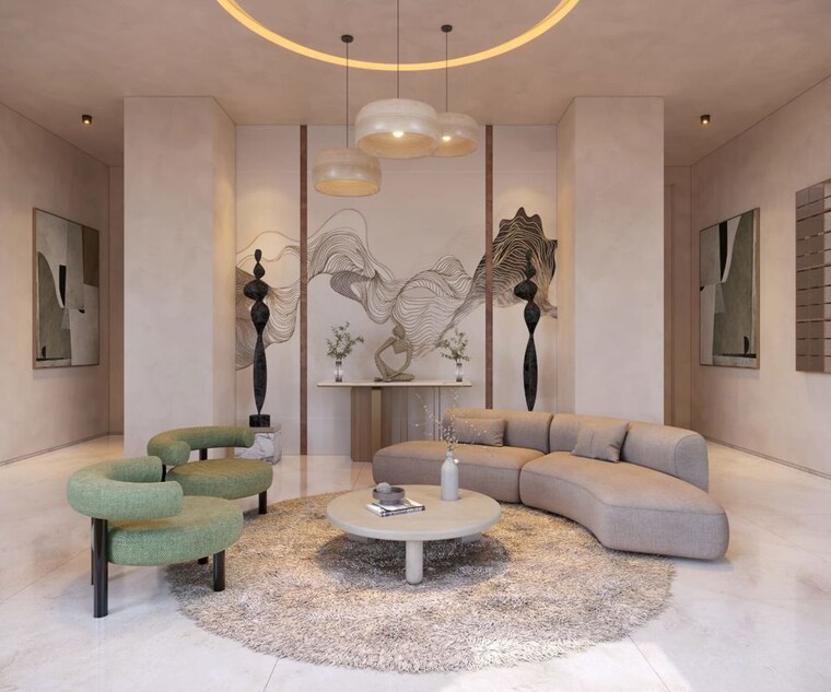 Living Room, c p nagar 1 3 Bedroom 284 Sq.Yd. Builder Floor In C P Nagar 1 Ahmedabad 10736018