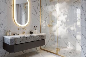 Bathroom in 3 BHK Apartment at Janakpuri – for Sale