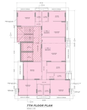 Floor Plan in 2 BHK Apartment at Suyojana Residency, Goregaon East – for Sale