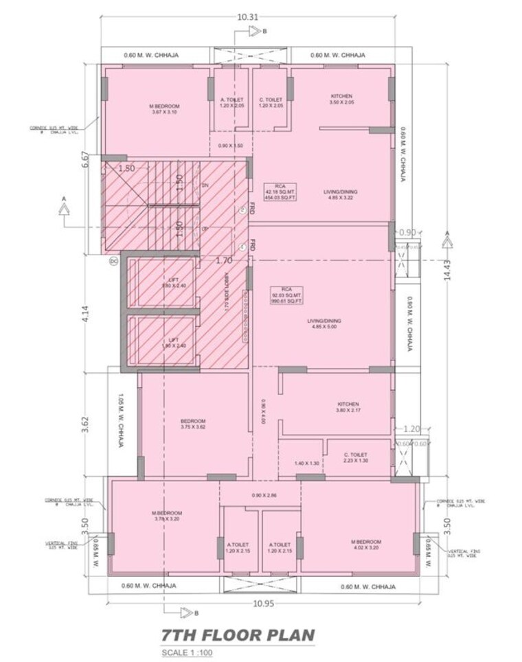 Floor Plan, suyojana-residency 2 Bedroom 722 Sq.Ft. Apartment In Goregaon East Mumbai 10736104