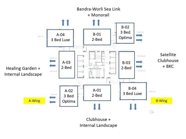 Floor Plan, lodha-new-cuffe-parade 3 Bedroom 1323 Sq.Ft. Apartment In Wadala Mumbai 10736091