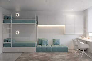 Living Room in 4 BHK Builder Floor at Janakpuri – for Sale