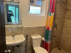 Bathroom in 2 BHK Apartment at Porvorim – for Rent