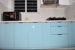 Kitchen in 2.5 BHK Apartment at Aparna Sarovar Zenith, Nallagandla – for Rent