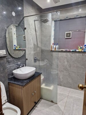 Bathroom in 4 BHK Builder Floor at Sector 12 Panchkula – for Rent