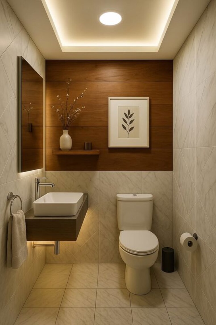 Bathroom, golden-tower 1 Bedroom 650 Sq.Ft. Apartment In Sector 24 Taloja Navi Mumbai 10736456