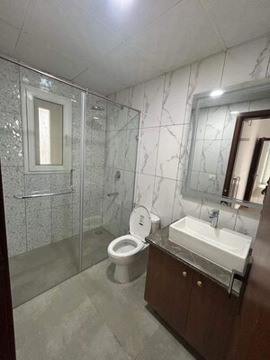 Bathroom in 3 BHK Apartment at Central Park Flower Valley, Sohna Sector 33 – for Rent