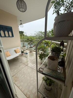 Balcony in 3 BHK Apartment at DLF Park Place, Sector 54 – for Rent