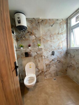 Bathroom in 2 BHK Apartment at Freedom Fighters Enclave – for Rent