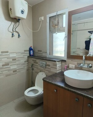 Bathroom in 3 BHK Apartment at Orchid Petals, Sector 49 – for Rent