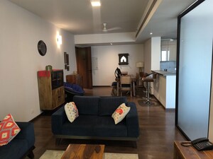 Living Room in 3 BHK Apartment at Krisumi Waterfall Residences, Sector 36a – for Rent