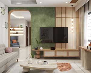 Living Room in 2.5 BHK Apartment at Sumadhura The Olympus, Financial District – for Rent