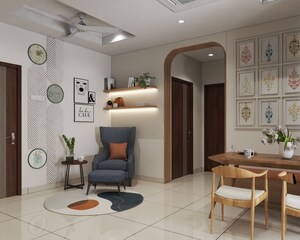 Living Room in 2.5 BHK Apartment at Sumadhura The Olympus, Financial District – for Rent