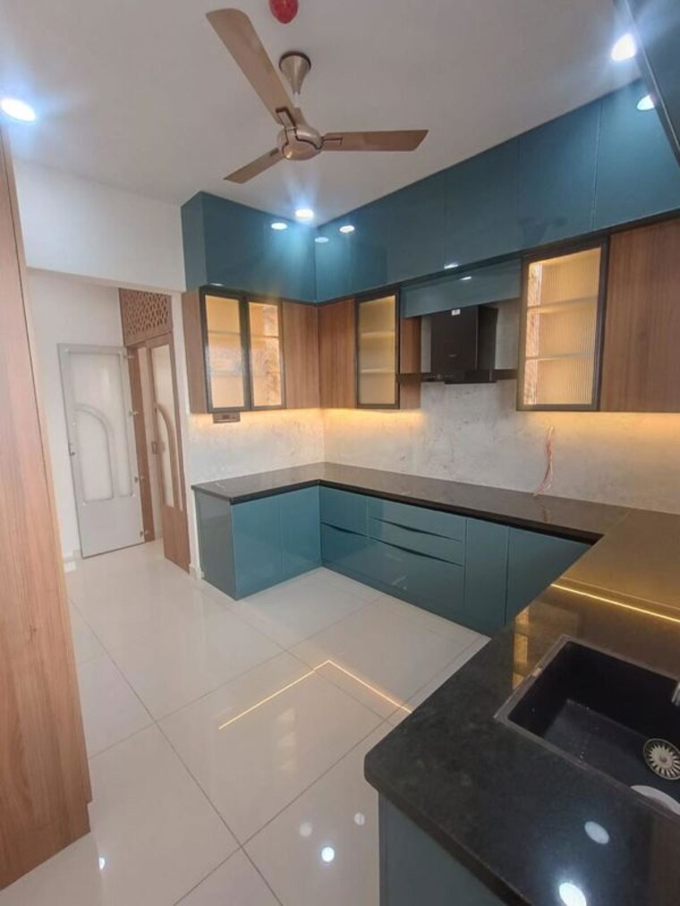 Kitchen, candeur-crescent 3 Bedroom 2540 Sq.Ft. Apartment In Serilingampally Hyderabad 10736828