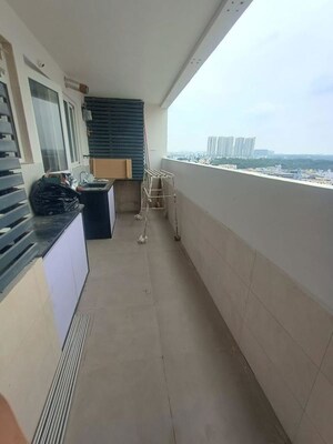 Balcony in 3 BHK Apartment at Candeur Crescent, Serilingampally – for Rent
