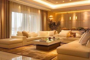 Living Room in 6+ BHK Villa at Janakpuri – for Sale
