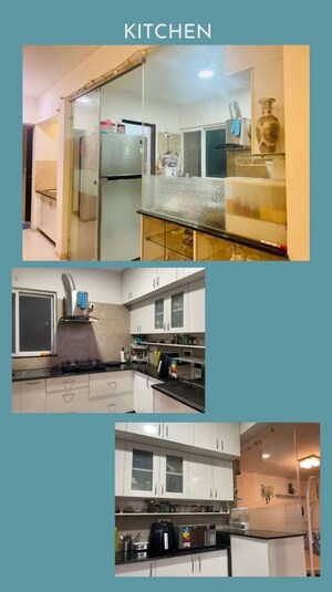 Kitchen in 3 BHK Apartment at Rohan Avriti, Whitefield – for Rent