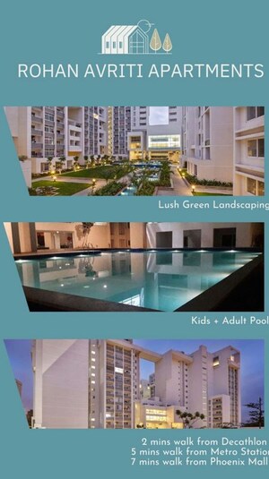 3 BHK Apartment – Exterior View View at Rohan Avriti, Whitefield - for Rent