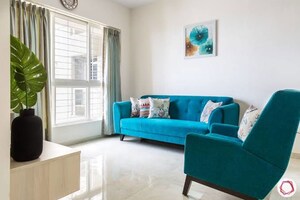 Living Room in 3 BHK Apartment at Lodha Amara, Kolshet Road – for Rent