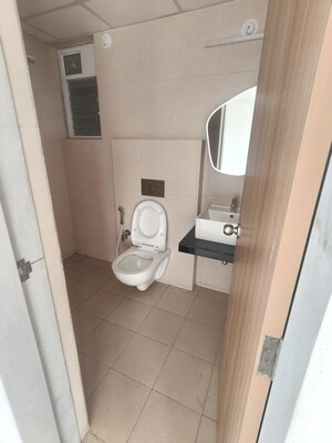 Bathroom in 2 BHK Apartment at Godrej Emerald, Ghodbunder Road – for Rent