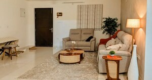 Living Room in 3 BHK Apartment at Aparna Sarovar Zicon, Nallagandla – for Sale