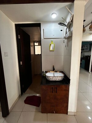 Bathroom in 2 BHK Apartment at Shapoorji Pallonji Joyville Hinjewadi, Hinjewadi – for Rent