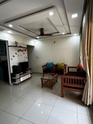 Living Room in 2 BHK Apartment at Shapoorji Pallonji Joyville Hinjewadi, Hinjewadi – for Rent