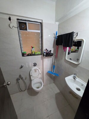 Bathroom in 1 BHK Apartment at DGS Sheetal Tapovan, Malad East – for Rent
