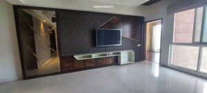 Living Room in 4 BHK Apartment at RMZ Latitude, Hebbal – for Rent