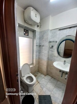 Bathroom in 3 BHK Apartment at Subhangan Apartment, Santacruz West – for Rent